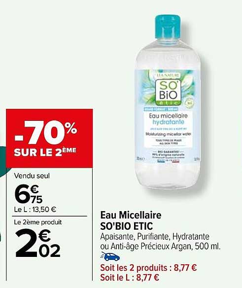 Eau Micellaire So'bio étic
