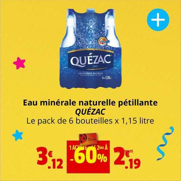 eau minéral naturelle pétillante quézac