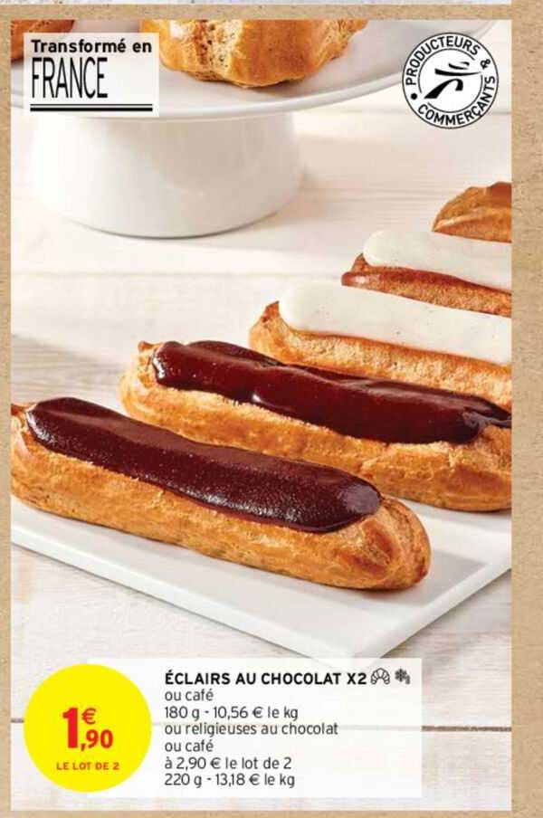 éclairs Au Chocolat X2