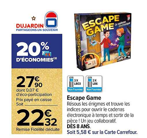 escape game dujardin