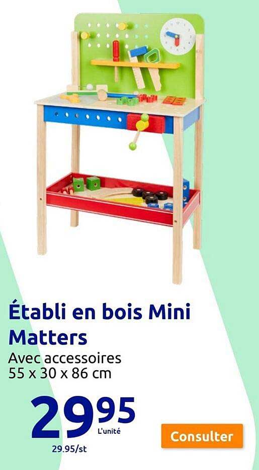 établi En Bois Mini Matters