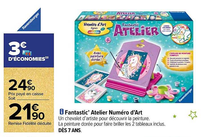 Fantastic' Atelier Numéro D'art Ravensburger