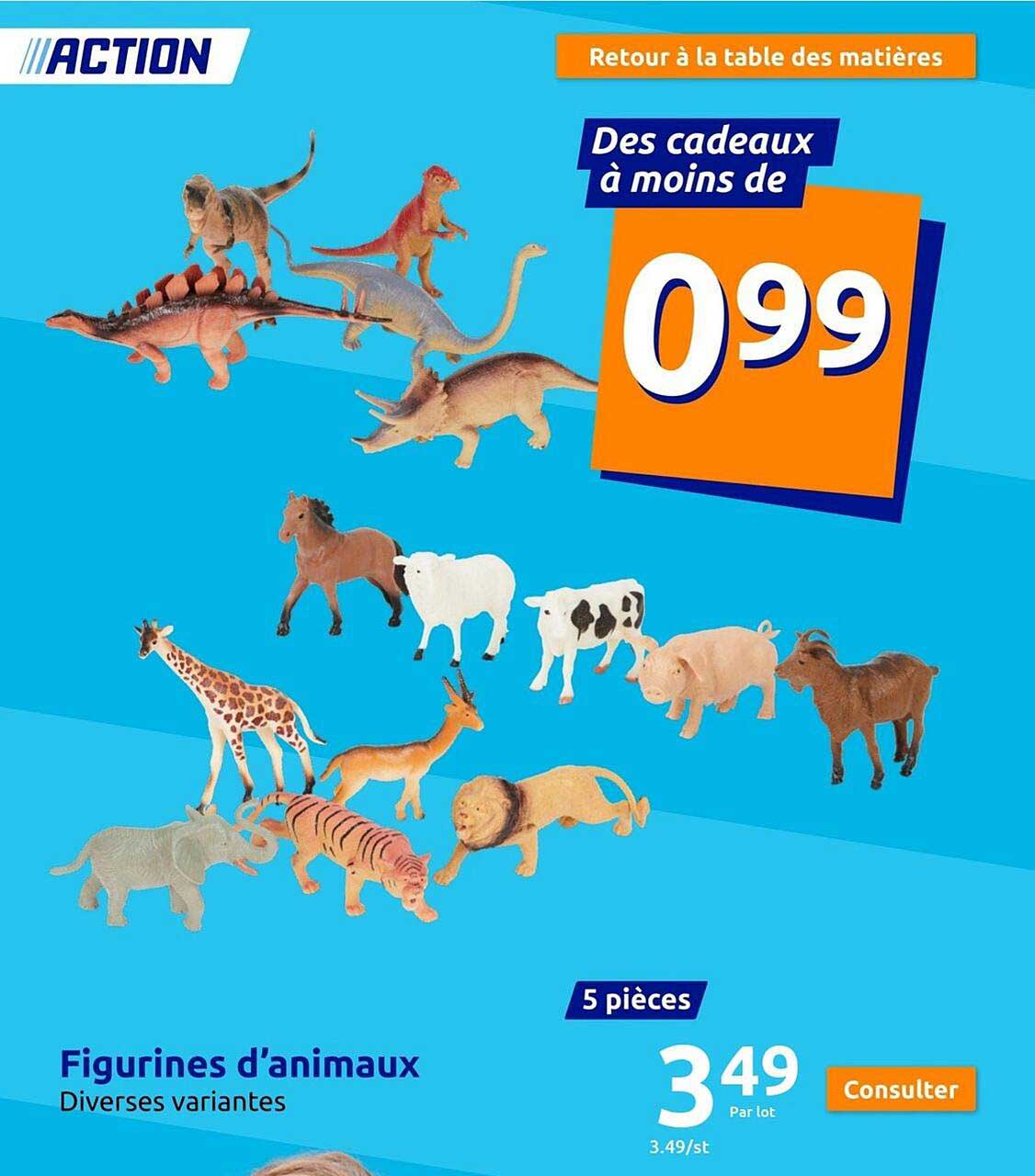 figurines d'animaux