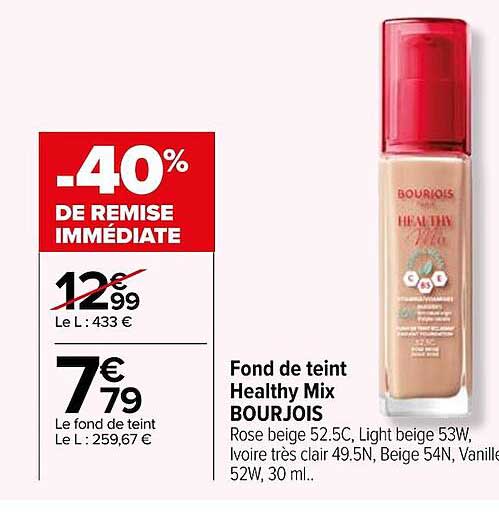 fond de teint healthy mix bourjois
