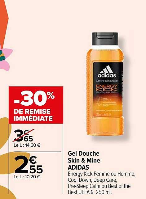 gel douche skin & mine adidas