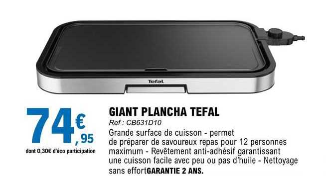 giant plancha tefal