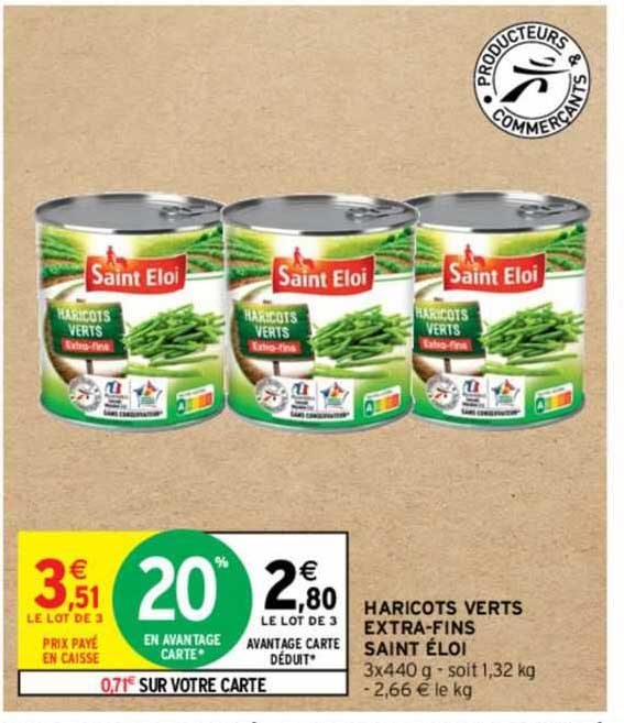 haricots verts extra-fins saint éloi