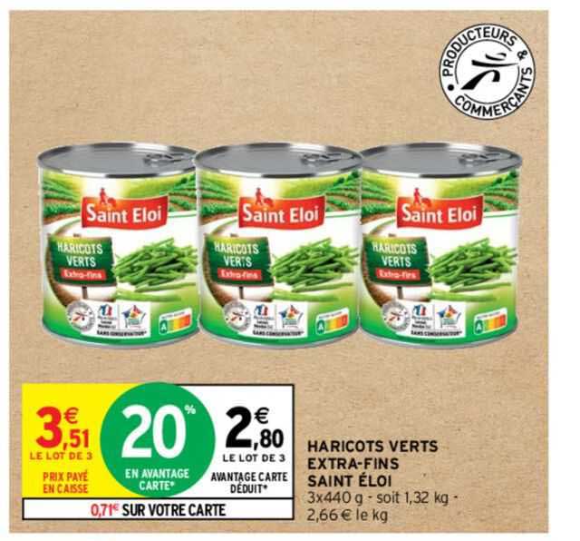 haricots vertss extra-fins saint éloi