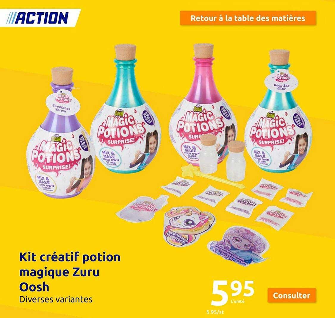 kit créatif potion magique zuru oosh