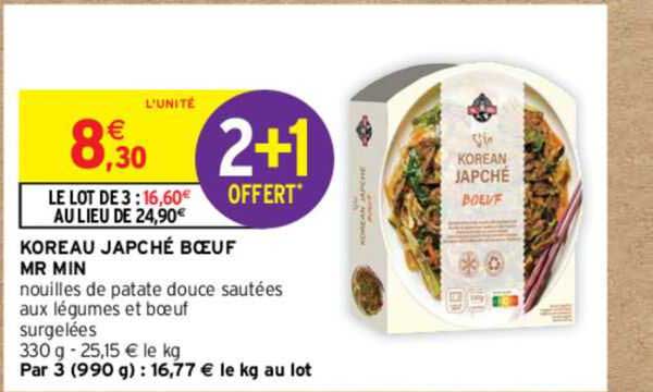 korean japché boeuf mr min