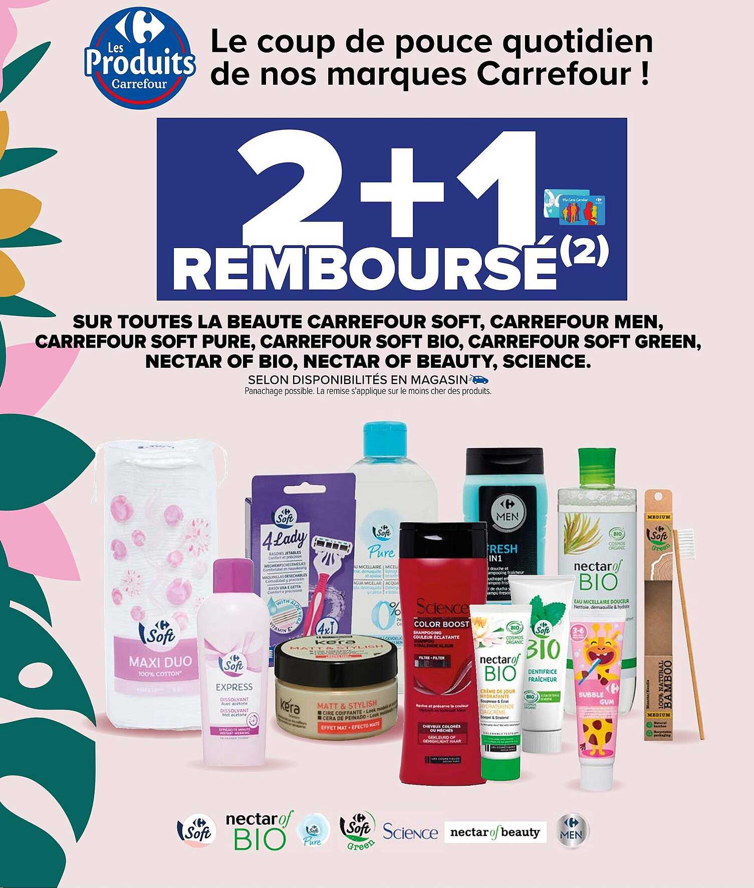 la beauté carrefour soft, carrefour men, carrefour soft pure, carrefour soft bio, carrefour soft green, nectar of bio, nectar of beauty, science