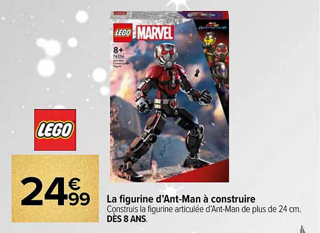 la figurine d'ant-Man à construire lego