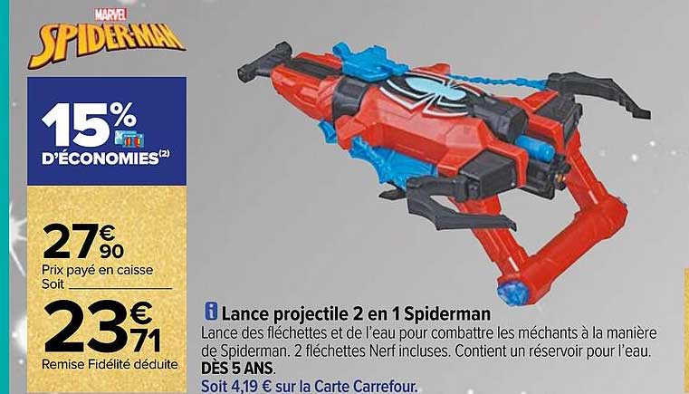 Lance Projectile 2 En 1 Spiderman