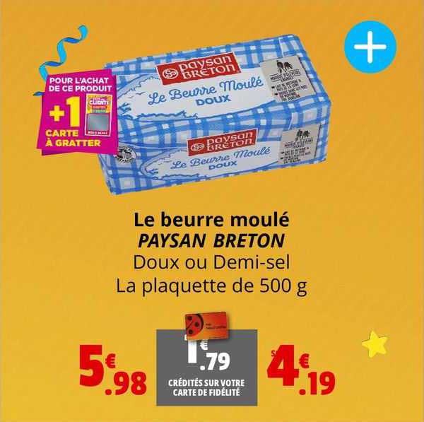 le beurre moulé paysan breton