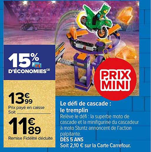 le défi de cascade : le tremplin