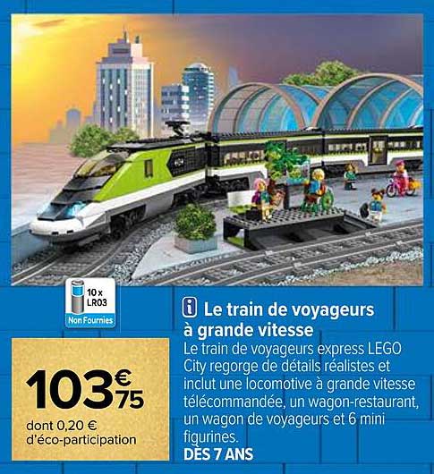 le train de voyageurs a grande vitesse