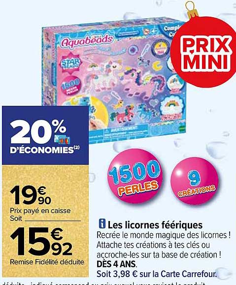 les licornes féériques aquabeads