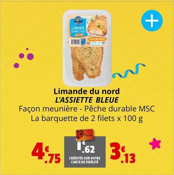 limande du nord l'assiette bleue