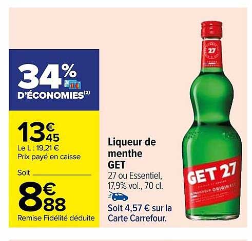 Liqueur De Menthe Get 27