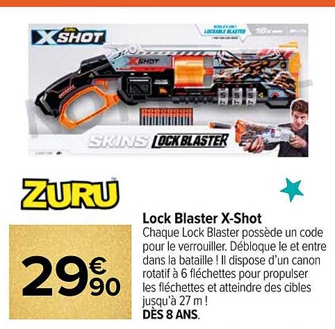 lock black x-shot