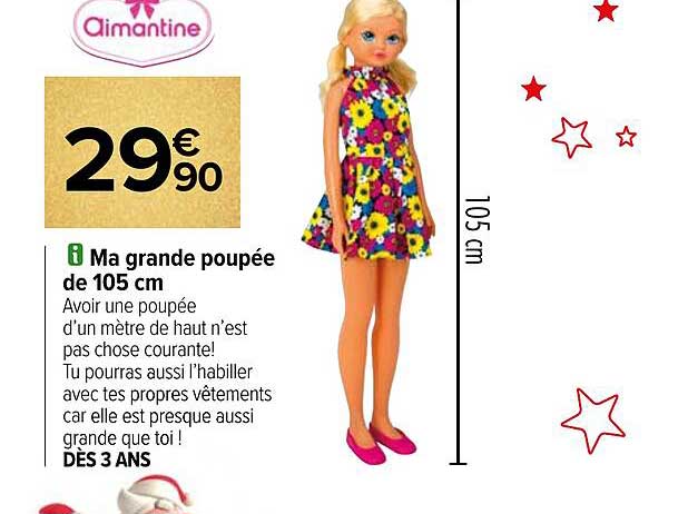 Ma Grande Poupée De 105 Cm Aimantine