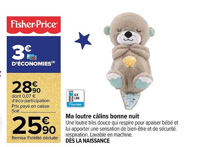 ma loutre câlins bonne nuit fisher-price