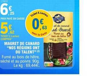 magret de canard "nos régions ont du talent"