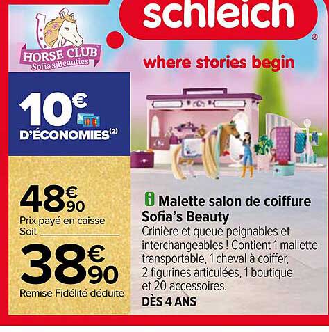 mallette salon de coiffure sofia's beauty horse club