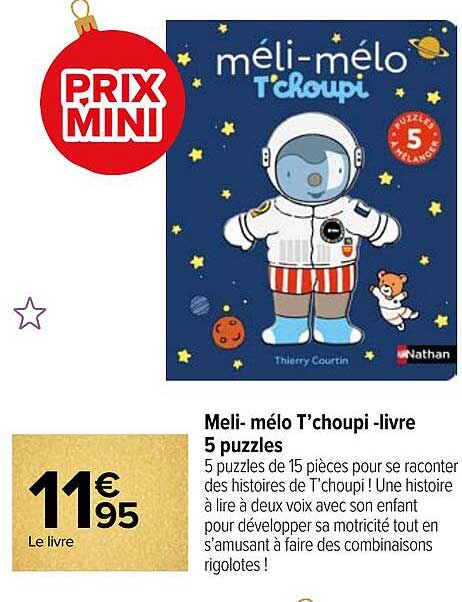 meli-mélo t'choupi - livre 5 pizzles