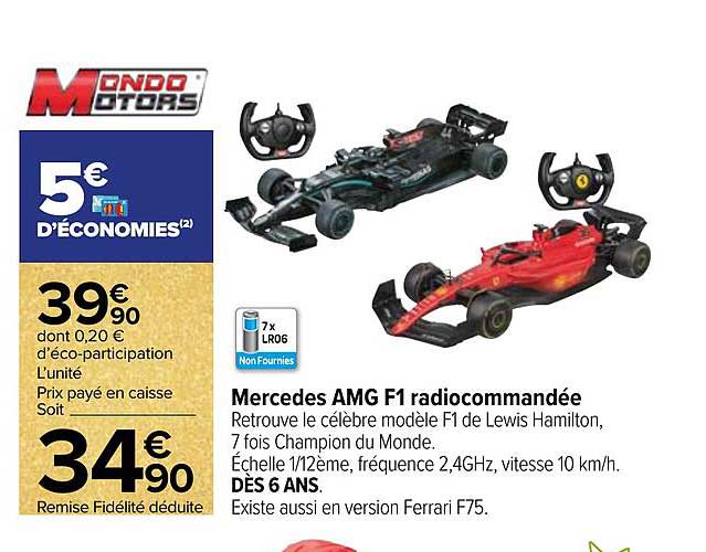 mercedes amg f1 radiocommandée mondo motors