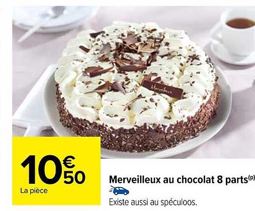 merveilleux au chocolat 8 parts