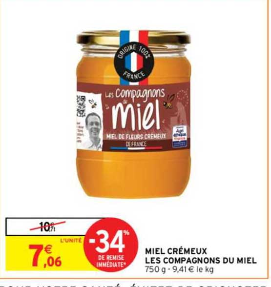 miel crémeux les compagnons du miel