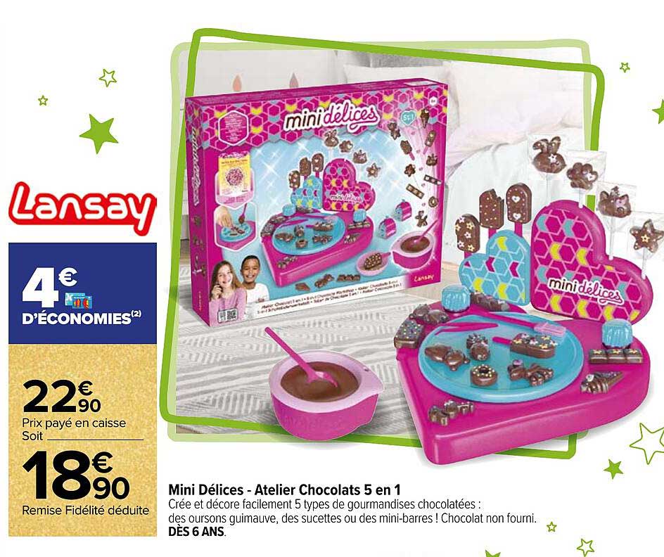 Mini Délices - Atelier Chocolats 5 En 1 Lansay