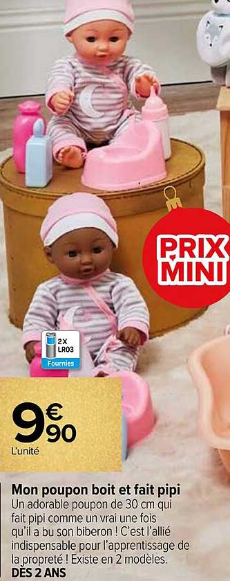 mon poupon boit et fait pipi