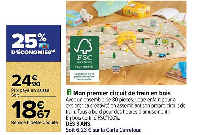 mon premier circuit de train en bois