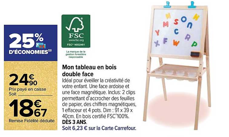 Mon Tableau En Bois Double Face