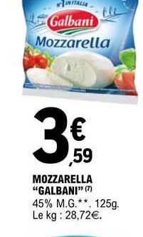 Mozzarella "galbani"