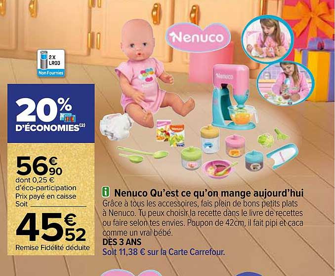 nenuco qu'est ce qu'on mange aujourd'hui