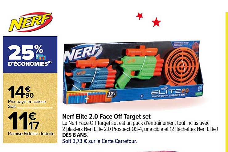 nerf elite 2.0 face off target set