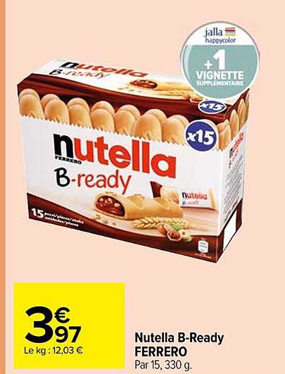 nutella b-ready ferrero