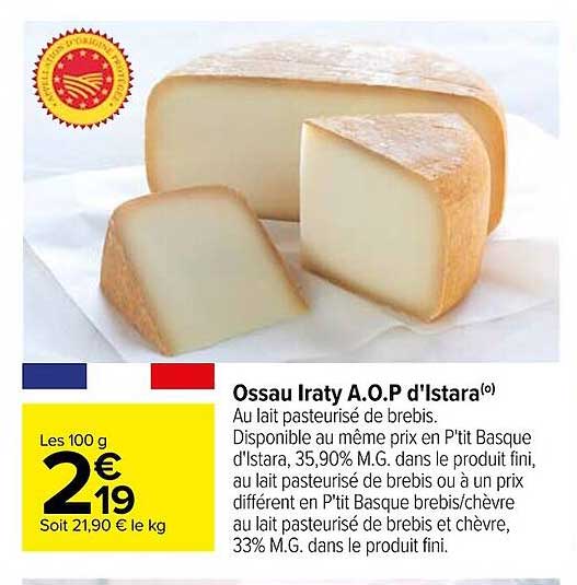 ossau iraty a.o.p. d'istara