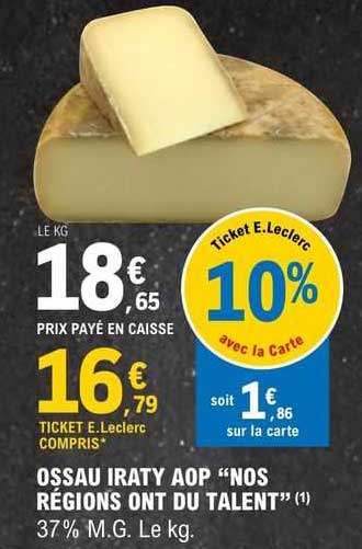 ossau iraty aop "nos régions ont du talent"