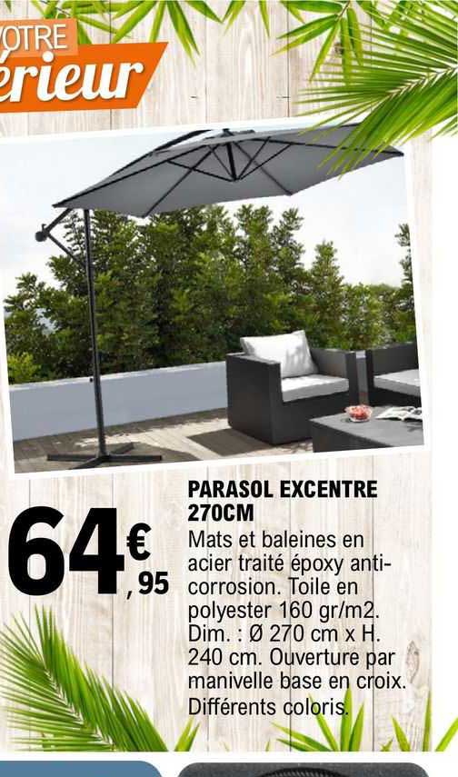 parasol excentre