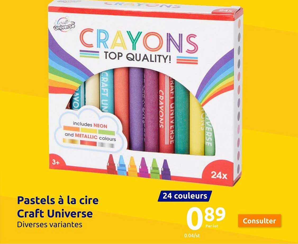 pastels à la cire craft universe