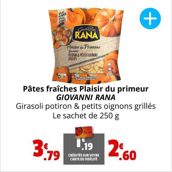 pâtes fraîches plaisir du primeur giovanni rana