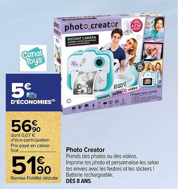 photo creator canal toys
