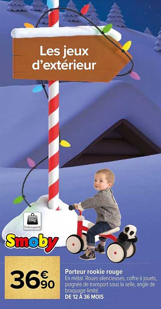 porteur rookie rouge smoby