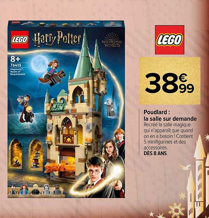 poudlard : la salle sur demande lego harry potter