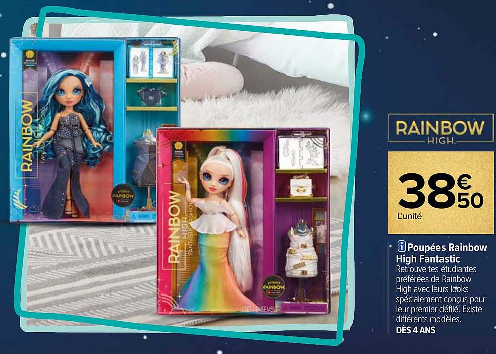 poupées rainbow high fantastic