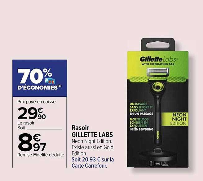 rasoir gillette labs